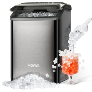 Inoviva Nugget Ice Maker K2.0 – Compact Countertop Pebble Ice Machine